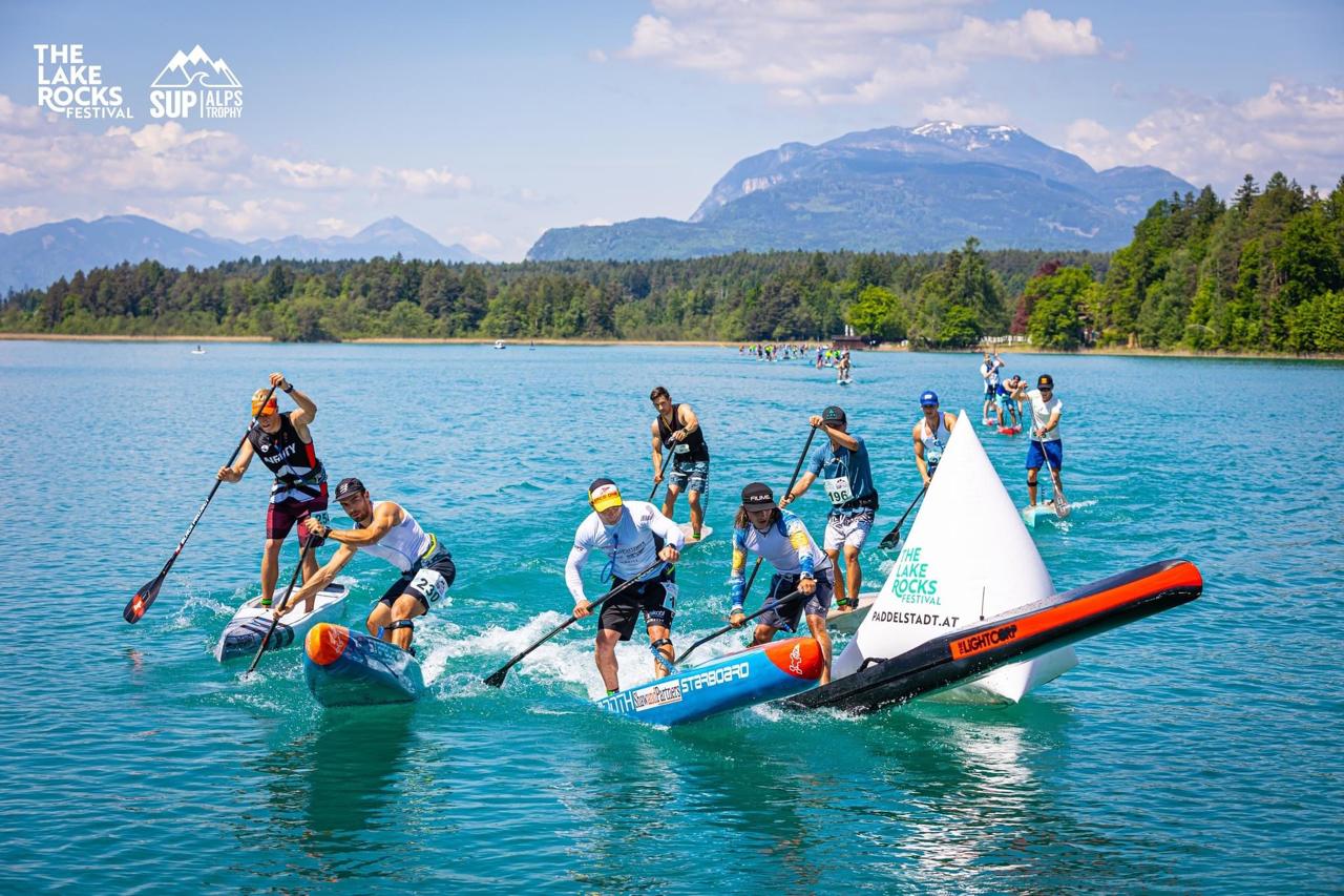 Largada de la carrera técnica en el Lake Rocks Festival, Austria